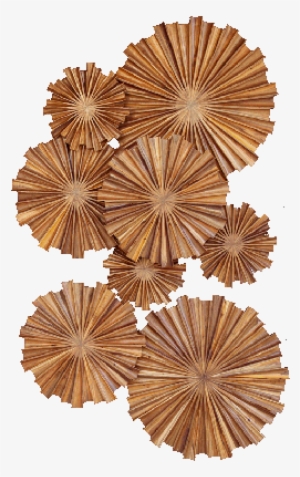Teak Palm Wall Hanging - Teak Palm Wall Art