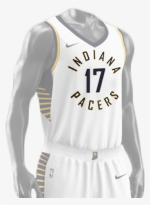 The White, Blue, And Gold Of The Pacers Serve As Our - Uniforme De Indiana Pacers