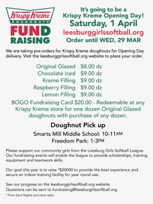 Krispy Kreme Fundraiser Flyer Cathodic 7495c84b8928 - Krispy Kreme Fundraiser Pricing Guide 2017