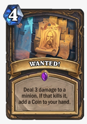 Card - Wanted Hearthstone Card