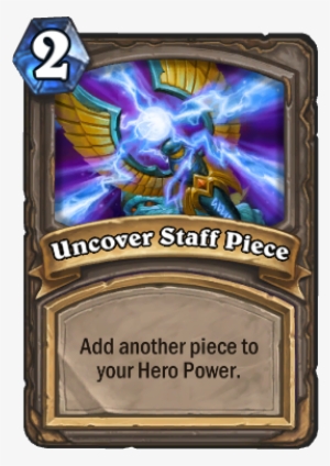 Image Of Uncover Staff Piece Hearthstone Card - Hearthstone Ancient Spirit