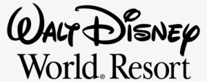 Disney World Logo Black And White - Walt Disney World Word