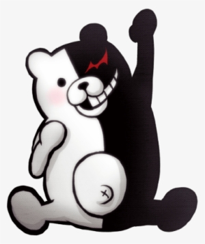 Danganronpa 1 Monokuma Sitting Sprite 01 - Danganronpa Monokuma Png