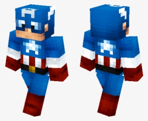 Captain America Minecraft Skin - Skin De Capitan America Para Minecraft