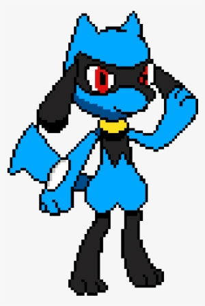 Riolu Pixel Art - Pokemon Riolu