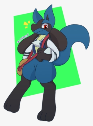 A Very Good Lucario Boy Ready To Take On The - Fan Art