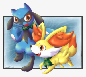 Riolu And Pok Mon Pinterest Anime - De Fennekin X Riolu