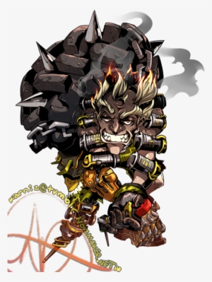 Junkrat Digital Art - Overwatch Transparent Junkrat