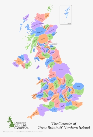 An Activist For The Recognition Of Traditional Counties, - National Map Of Uk