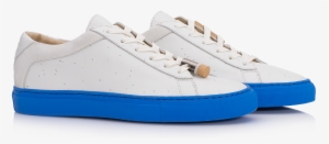 The Calf Leather Upper Features Grey Speckles, Just - Sneakers