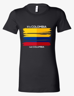 Colombia Bella T-shirt Colombian Flag Tee Travel Vacation - T Shirt Design Colombia