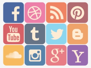 Transparent Png Social Media Icons Free Vector Pack - Transparent Social Media Vector