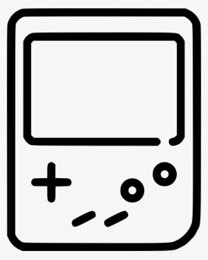 Game Boy Comments - Gaming Electronics Clipart Black And White