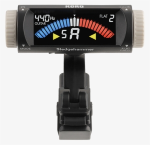 Front View - Korg Sh-g1 Sledgehammer Clip-on Guitar Tuner