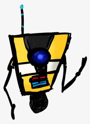 Claptrap By Alicenutter On Deviantart Png Black And - Drawing