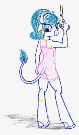 Prodius, Clothes, Female, Gun, Looking Back, Minotaur, - Filename