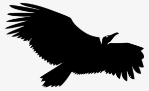 Vulture Silhouette Black Flying Isolated S - Vulture Clipart Png