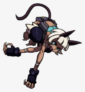 Fortune Does Yet Another Clawing Attack, Doing A Somersault - Miss Fortune Skullgirls Attack