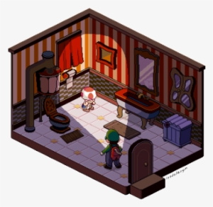 Luigi's Mansion Isometric Art - Luigi's Mansion Pixel Art