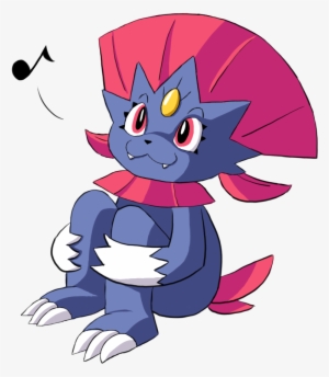 Fuzzyspah Cutesy Weavile - Digital Art