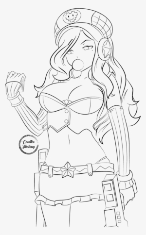 Arcade Drawing Miss Fortune Jpg Royalty Free Library - Miss Fortune Arcade Draw