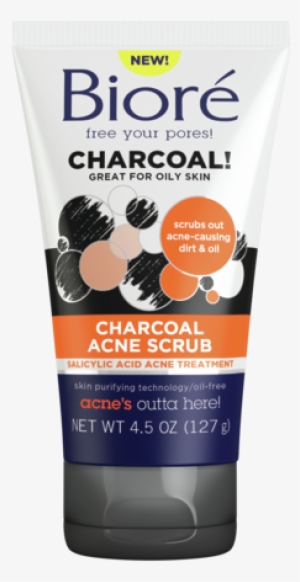 Acne's Outta Here - Biore Charcoal Acne Scrub