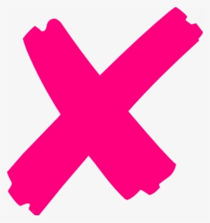 X Vector - Pink X Clip Art