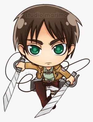 Eren Drawing Kawaii Image Transparent - Chibi Attack On Titan Eren
