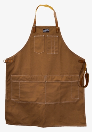 Brown Long Work Apron - Vest