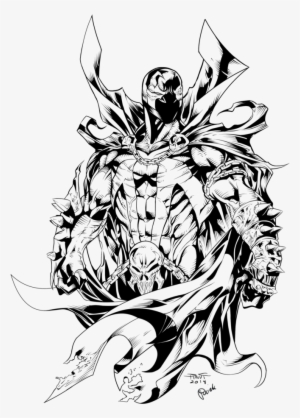 Spawn Ink By Puciek Mystic Arts, Digital Ink, Spawn, - Spawn Black And White