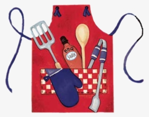 Grilling Apron Grill Apron, Bbq Apron, Summer Clipart, - Bbq Apron Clipart Free