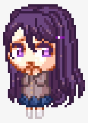 I Made A Yuri Pixel Art - Doki Doki Yuri Pixel Art