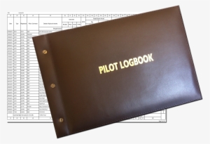 Brown Leather Binder For Easylogbook Printouts • Aviation - Laptop