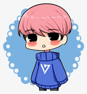 Suga Drawing Woozi - Woozi Chibi