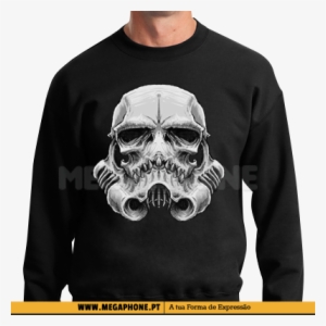 Skull Trooper Star Wars Shirt Megaphone Loja Vestuário - Stormtrooper Skull Tattoo