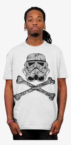Skulltrooper T-shirt - Skulltrooper Canvas Print - Small By Ismael Sandiego