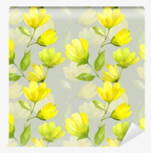 Floral Seamless Pattern Watercolor - Watercolor Painting