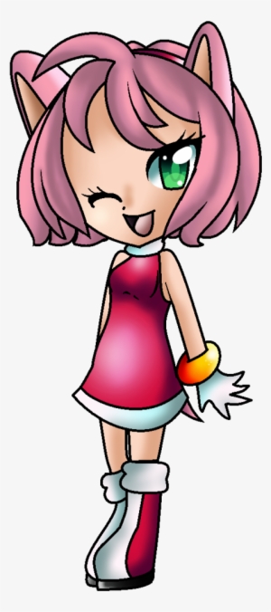 Chibi Human Amy Rose By Rosa - Amy Rose Human Png