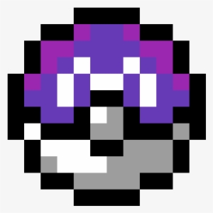 Master Ball - Pixel Art Pokeball