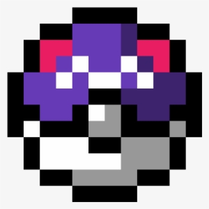 Master Ball - Pixel Art Pokeball