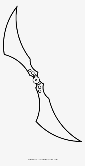 Arkham Asylum Batarang Coloring Page - Sketch
