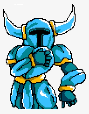 Shovel Knight Posing - Pixel Art