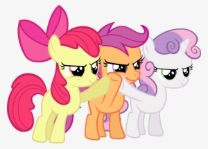 Evil Vector Apple Bloom - Evil Apple Bloom Sweetie Belle & Scootaloo