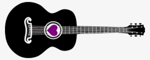 Cropped Hob Guitar 1 Horizontal - Guitar Heart Png