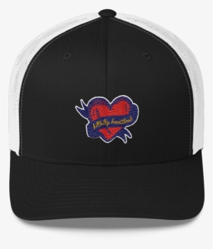 Hillbilly Heartthrob Trucker Cap - Turntable Hat - Black/ White