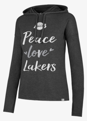 Los Angeles Lakers Women's Peace & Love Hoodie - Los Angeles