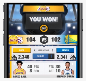 Download The Multiplayer Game Of The Nba Lakers - Logos And Uniforms Of The Los Angeles Lakers