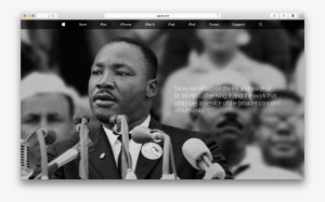 Apple Commemorates Martin Luther King On Its Homepage, - Apple Martin Luther King