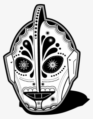 Letterpressed Calaveras, Popularized By The Dia De - Robot Sugar Skull