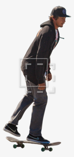 Skateboarder - Person On Skateboard Png